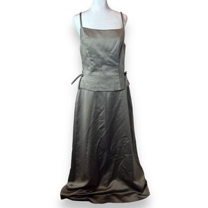 After Six 2 Piece Gown RN#91947, Taupe, Size 10